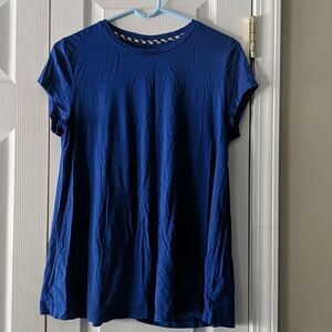 Crown & Ivy  flowing royal blue shirt Sz M